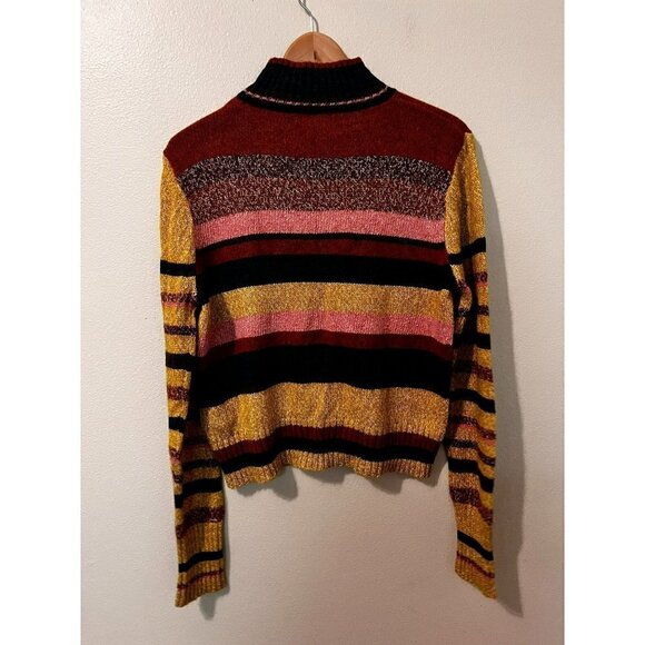 Women's Frye Multicolor Turtleneck Sweater Size XL [EXCELLENT] - Picture 3 of 4